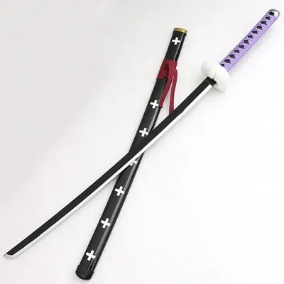Épée de Cosplay OP Trafalgar Law de Style Violet Katana Modèle en Bois de 104cm