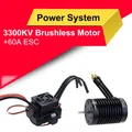 F540-V2 3300KV 4ino 0KV Brushless Sensorless Étanche Moteur 3.175mm + 60A ESC Pour 1/10 RC Drift