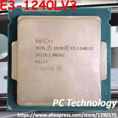 Processeur Intel Xeon E3-1240LV3 2.00GHz 8M 25W LGA1150 E3-1240L V3 Quad-core pour ordinateur de