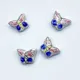 Perles en porcelaine en céramique papillon accessoire fait main bracelet clé JODIY 16x12x6mm 4