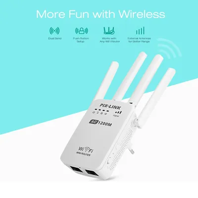 Mini routeur sans fil AC1200 répéteur I-Wifi extension longue portée booster pour touristes