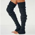 Chaussettes montantes pour femmes chauffe-jambes bottes au-dessus du genou chaussettes en tricot