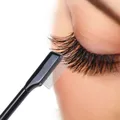 Peigne à sourcils en acier brosse d'extension de cils peigne en métal brosses de maquillage