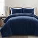 Lush Decor Modern Solid Ultra Soft Faux Fur Light Weight All Season Comforter Set