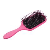Unique Bargains 1 Pcs Paddle Hair Brush Barber Brush Tools for Men and Women Styling Comb for Curly Wavy Hair Rose Red