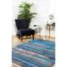 BESPOKY Modern Area Rug Blue Modern Rug 3 3 x 6 7 Home Decor Carpet Rectangle Room Carpets Home Decorative Rugsfor Living Room Aesthetic Rugsfor Nursery Room Bedroom Rugs Moskova