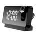 New Projection Wake Up Desktop Clocks Display Timer Alarm Clock Digital Projection Alarm Clock Calendar Time BLACK-WHITE LIGHT