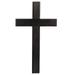 1pc Wooden Cross Pendant Wooden Handicraft Cross Decor Christian Cross (Black)