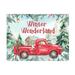 Jean Plout Red Christmas Truck In Wonderland Canvas Art