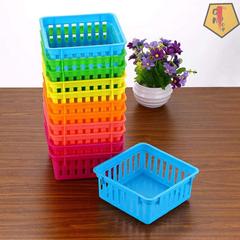 GN109 New 12 Pack 6 Colors Pencil Basket Classroom Pencil Organizer Crayon Basket Square Office Supply Baskets Organizationtrays Plastic | Wayfair