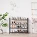 Latitude Run® 4-Tier Shoe Rack For 12 Pairs Of Shoes Durable Metal Freestanding For Bedroom Cloakroom Entrance Hallway Entrance | Wayfair