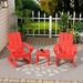 Beachcrest Home™ Leta Outdoor Rocking Chair Plastic/Resin/Wood in Red | 37.8 H x 29.5 W x 34.3 D in | Wayfair D5EDB55EAFBD4017AD8B293C2388A77E