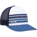 Youth '47 White/Blue Seattle Seahawks Cove Trucker Snapback Hat