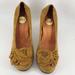 Anthropologie Shoes | Anthropologie Ras Ras Vintage Style Rose Detail Mustard Yellow Suede Pumps 40 | Color: Yellow | Size: 40eu