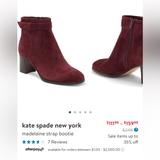 Kate Spade Shoes | Kate Spade New York Madelaine Strap Bootie Size 8b | Color: Red | Size: 8