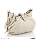 Louis Vuitton Bags | Louis Vuitton Creme Mahina Crossbody Xs Argent With Bonus Lv Locket | Color: Cream/Gold | Size: 12-14”L 5” W 10” H