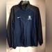 Nike Jackets & Coats | Full Zip Nike Sweatshirt Men's Size L Navy Blue Athletic Large Track And Field | Color: Blue/Gray | Size: L