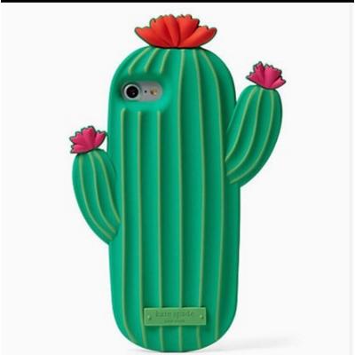 Kate Spade Accessories | Kate Spade | Cactus Silicone Case For Apple Iphone 7/8 | Color: Green/Red | Size: Iphone 7/8