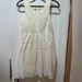 Free People Dresses | Free People Yellow And White Lace Tank Dress Size 6 | Color: White/Yellow | Size: 6
