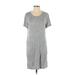 Sonoma Goods for Life Casual Dress - Shift: Gray Print Dresses - Women's Size Small