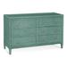 Birch Lane™ Deitrich 6 Drawer 54" W Dresser in Green | 34.5 H x 54 W x 20 D in | Wayfair C72833EC860E4BCF99C7CFC0AA582319