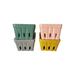 Red Barrel Studio® Stone 4 Piece Basket Set, Ceramic in Pink/Yellow | 3 H x 4.25 W x 4.25 D in | Wayfair E4C85944E8CE409BA220A1E80DF980D0