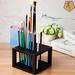 GN109 Stand Organizer Holder For Pen, Pencil, Colored Pencil & Paint Brush, 96 Holes Plastic in Black | 3.54 H x 5.7 W x 5.7 D in | Wayfair