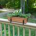 Arlmont & Co. Konnor Galvanized Steel Railing Planter Metal in Brown | 6.25 H x 22 W x 6.5 D in | Wayfair E843FF88119644639E994B18A87E350D