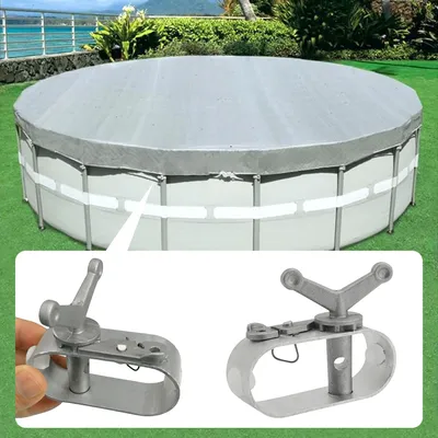 Treuil de couverture de piscine en aluminium antirouille 4 pièces couverture de piscine ronde