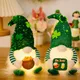 Gnome de la Saint-Patrick lumière Led Gnomes irlandais lumineux trèfle vert de la Saint-Patrick