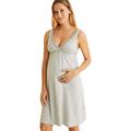 Women'secret Damen Maternity Träger, Grün Nachthemd, 36