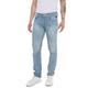 Replay Herren Jeans Grover Straight-Fit mit Stretch, Blau (Light Blue 010), 38W / 32L