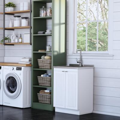 WYNDENHALL Bishop Laundry Cabinet with Faucet and Sink