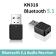 Récepteur audio KN318 Bluetooth 5.1 AUX sortie USB pour touristes stéréo appel mains libres de