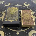 Tarot doré de haute qualité pour débutants cartes d'affirmation jeu de prédictions mystérieux