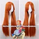 Perruque de Cosplay Orange longue de 80cm Zelda Marin perruques de Cosplay résistantes à la