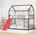 Nestfair Twin Over Twin Metal Bunk Bed With Slide