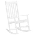 Ktaxon Indoor / Outdoor Wooden Rocking Chair Wood Rocker Patio Chair White