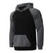 Sweatshirts for Men Mens Shirts New Long Sleeve Multicolor Hoodie Men s Fleecy Zipper Pocket Top for Autumn/winter Hooded Sweatshirts Mens Dress Shirts Mens Sweater Clearance Black M