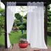 1/2 Packs Outdoor Waterproof Sheer Curtains Indoor Voile Sheer Drapes Patio Porch Garden Home Decor