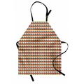 Geometric Apron Retro Style Circles and Squares Colorful Illustration Ornamental Sixties Motifs Unisex Kitchen Bib with Adjustable Neck for Cooking Gardening Adult Size Multicolor by Ambesonne