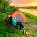 EasingRoom Pop up Tent Sigle Person Camping Tent Orange