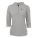 Women's Cutter & Buck Gray Arizona Diamondbacks Virtue Eco Pique 3/4 Sleeve Half-Zip Pullover Hoodie