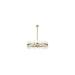 Elegant Lighting Serena 36 Round Iron and Crystal Chandelier in Satin Gold