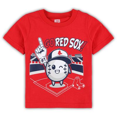 Infant Red Boston Sox Ball Boy T-Shirt