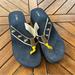 J. Crew Shoes | J. Crew Platform Sandal Pineapple Canvas Strap Size 9 | Color: Blue/Yellow | Size: 9