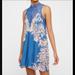 Free People Dresses | Free People Blue Floral Lace Light Weight Dress Size Small | Color: Blue | Size: S