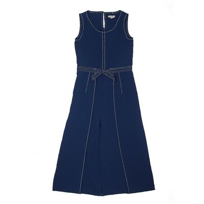 Habitual Girl Jumpsuit: Blue Solid Skirts & Jumpsuits - Size 10