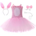 Costume de pâques lapin pour filles robe Tutu de fête d'anniversaire Costume d'halloween Cosplay