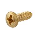 UNIQANTIQ HARDWARE SUPPLY #5 x 1/2" Brass Oval Head Phillips Drive Wood Screws Self Tapping Screws Metal in Yellow | 0.5 H x 0.125 W in | Wayfair